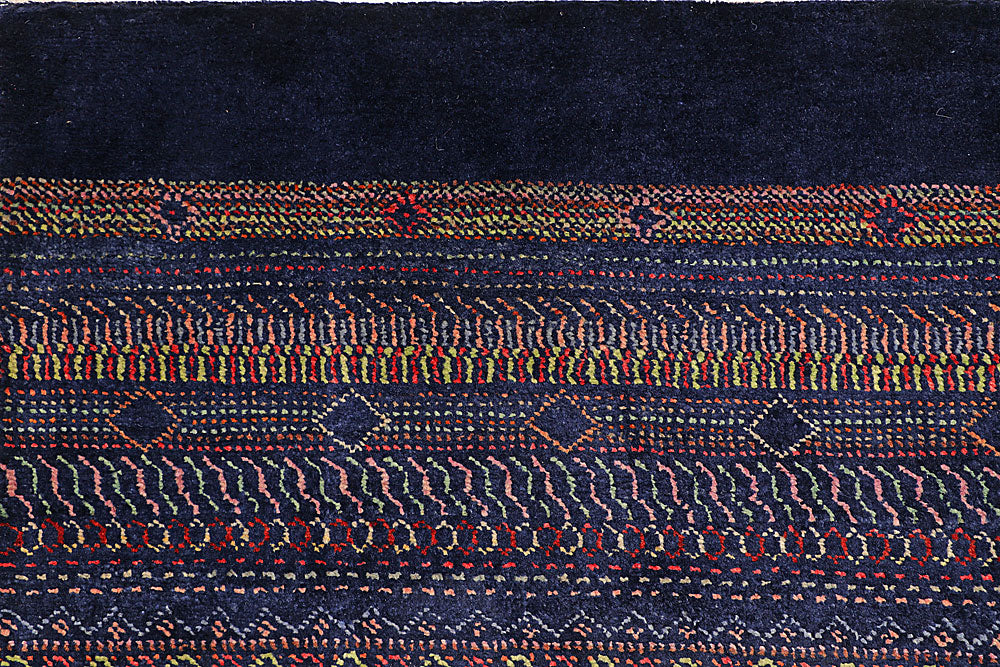 Multi Colored Gabbeh 9' 1 x 12' 1 - No. 56121 - ALRUG Rug Store