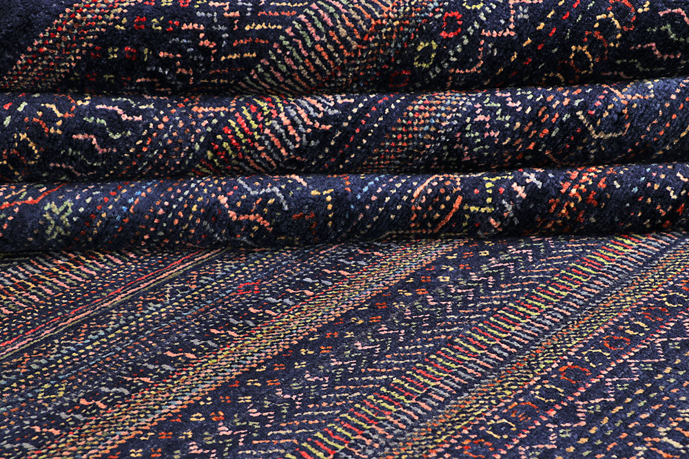 Multi Colored Gabbeh 9' 1 x 12' 1 - No. 56121 - ALRUG Rug Store