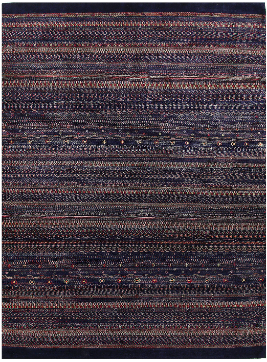 Multi Colored Gabbeh 9' 1 x 12' 1 - No. 56121 - ALRUG Rug Store