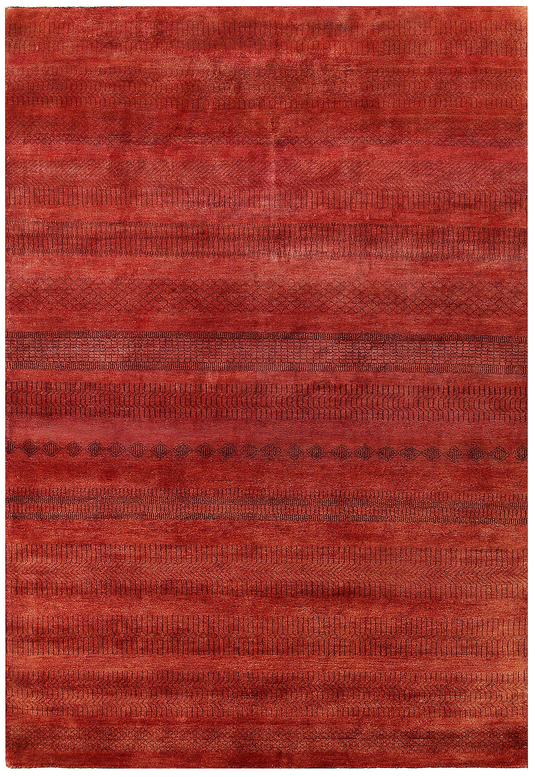 Firebrick Gabbeh 5' 7 x 8' 2 - No. 56122 - ALRUG Rug Store