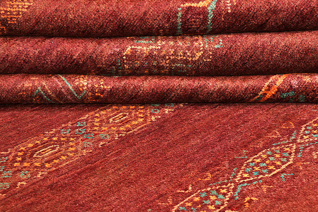 Maroon Gabbeh 8'  6" x 11'  5" - No. QA92686