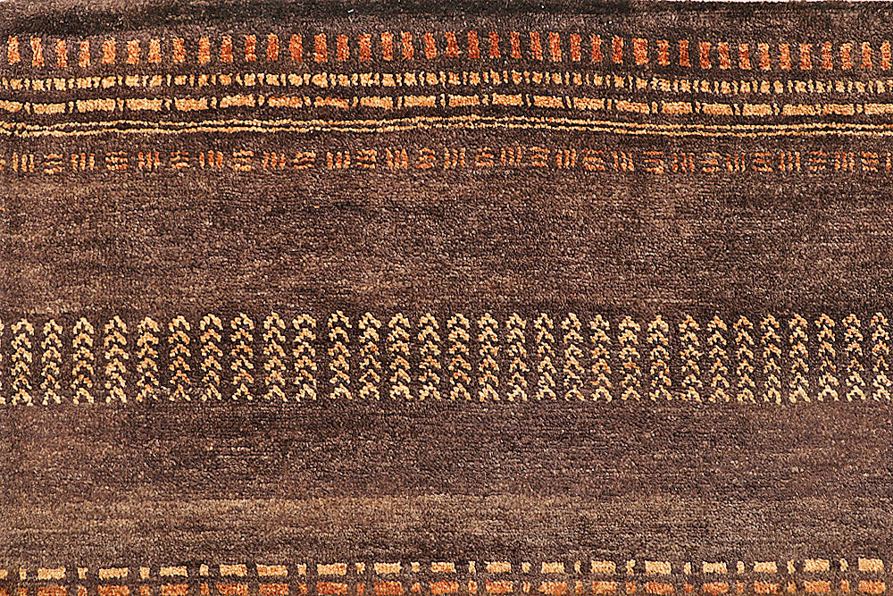 Saddle Brown Gabbeh 8' 10 x 11' 11 - No. 56130 - ALRUG Rug Store