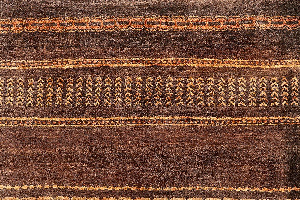 Saddle Brown Gabbeh 8' 10 x 11' 11 - No. 56130 - ALRUG Rug Store