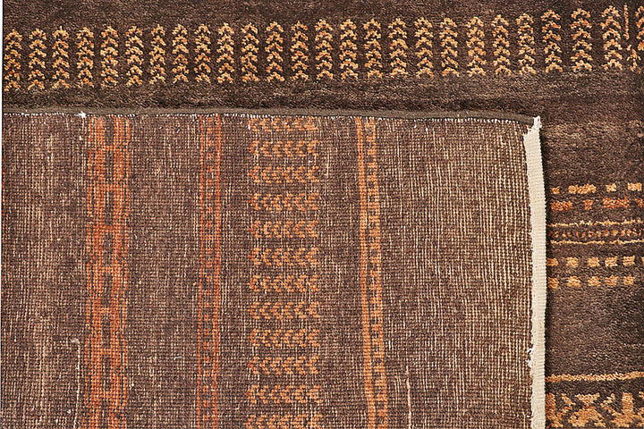 Saddle Brown Gabbeh 8'  10" x 11'  11" - No. QA55626