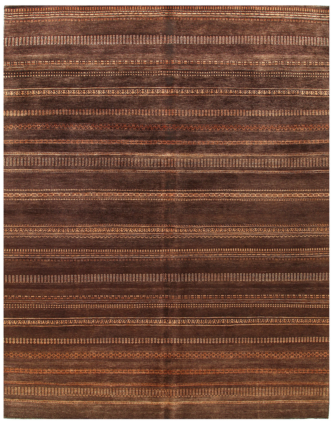 Saddle Brown Gabbeh 8' 10 x 11' 11 - No. 56130 - ALRUG Rug Store