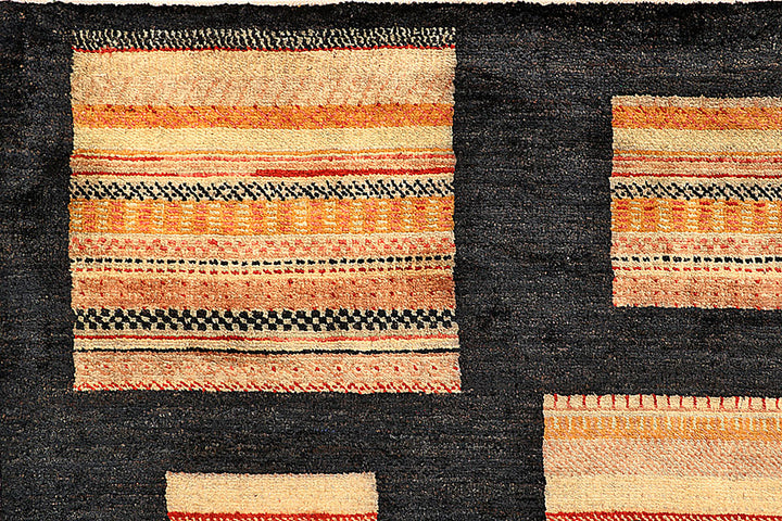 Black Gabbeh 9' 1 x 12' - No. 56131 - ALRUG Rug Store