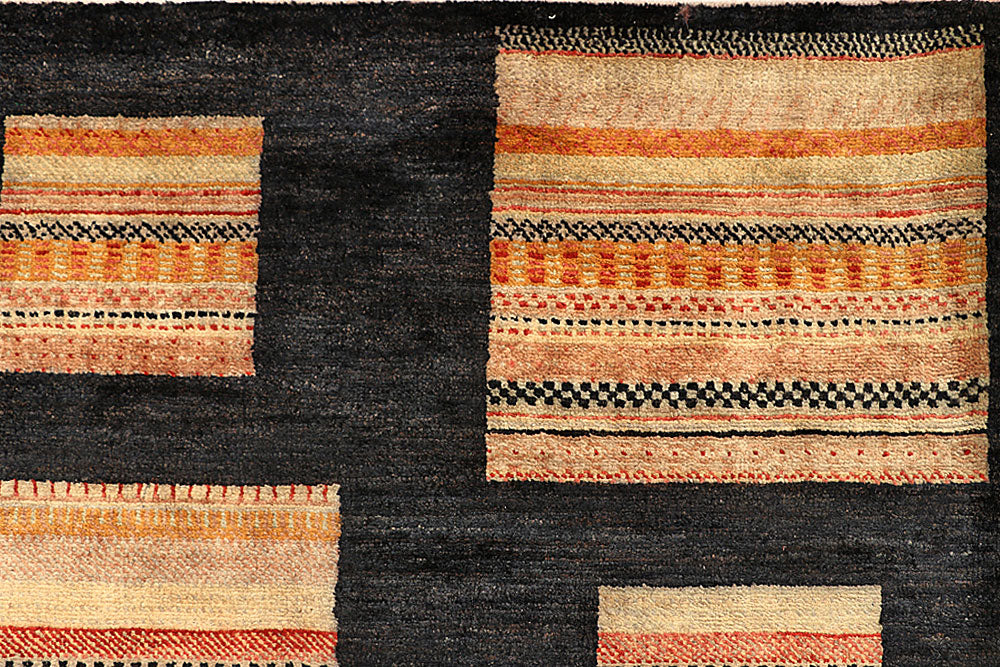 Black Gabbeh 9' 1 x 12' - No. 56131 - ALRUG Rug Store