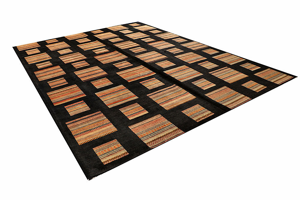 Black Gabbeh 9' 1 x 12' - No. 56131 - ALRUG Rug Store
