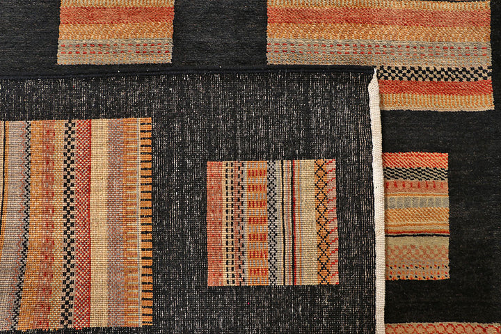 Black Gabbeh 9' 1 x 12' - No. 56131 - ALRUG Rug Store