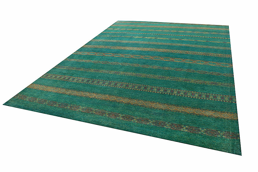Teal Gabbeh 8' 5 x 11' 6 - No. 56132 - ALRUG Rug Store