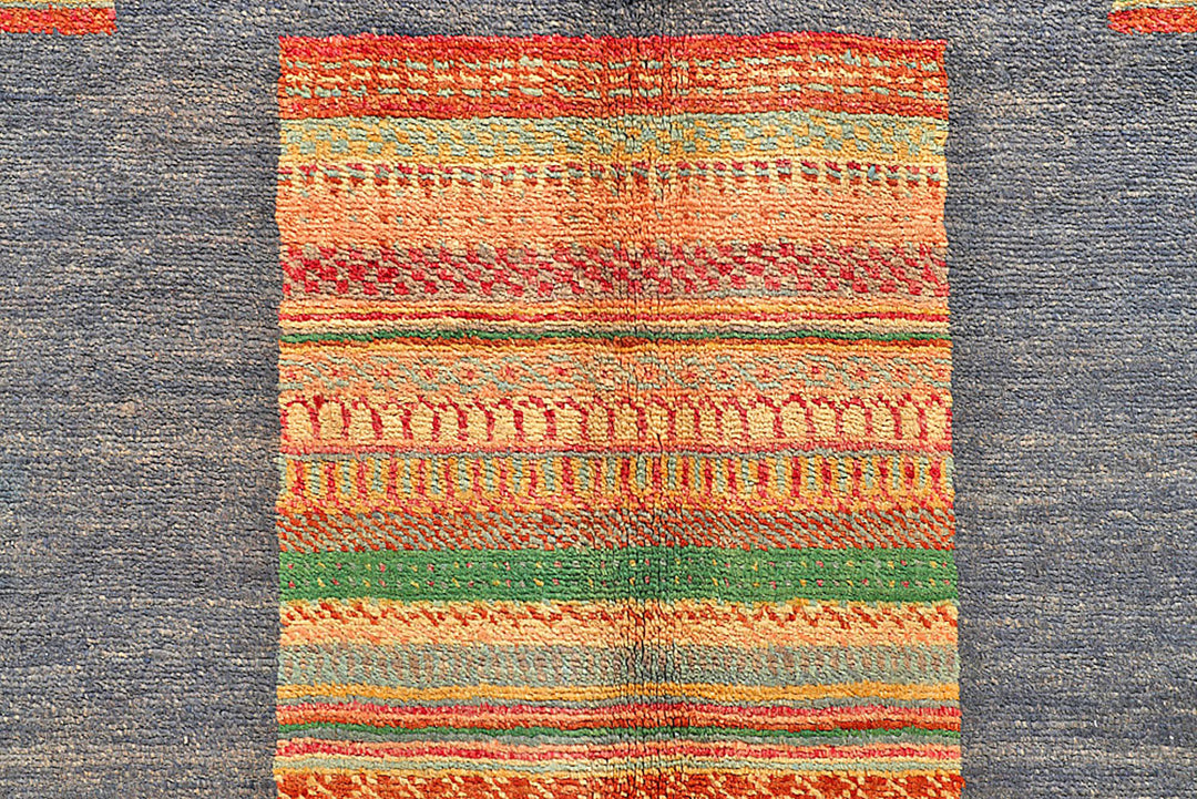 Multi Colored Gabbeh 9'  1" x 11'  7" - No. QA95223