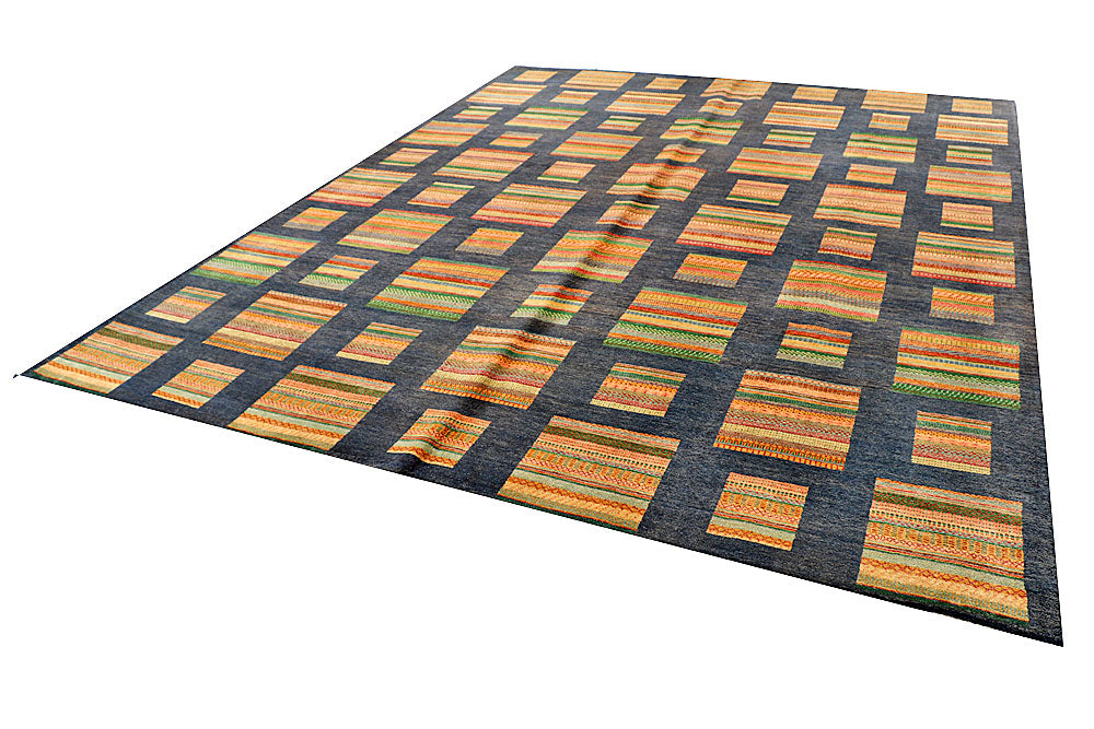 Multi Colored Gabbeh 9' 1 x 11' 7 - No. 56135 - ALRUG Rug Store