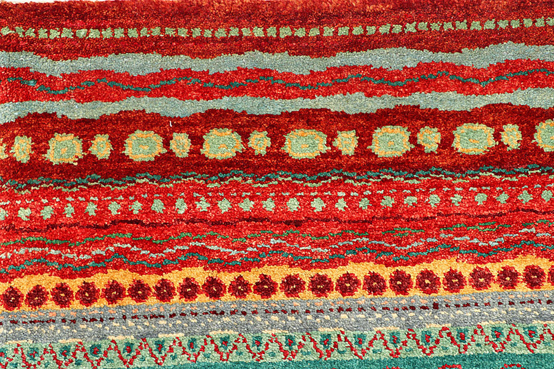 Multi Colored Gabbeh 8'  x" 11'  9" - No. QA22562