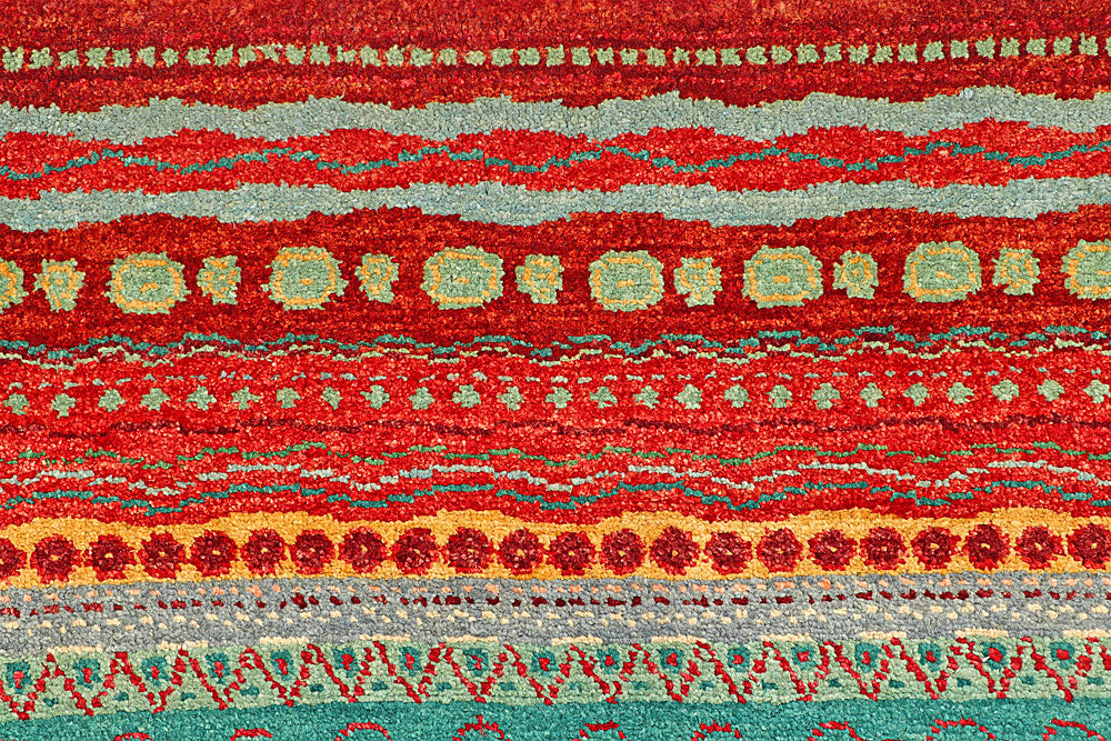 Multi Colored Gabbeh 8' x 11' 9 - No. 56136 - ALRUG Rug Store
