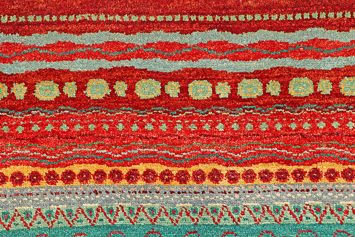 Multi Colored Gabbeh 8'  x" 11'  9" - No. QA22562