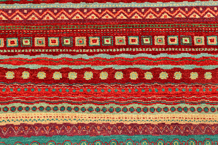 Multi Colored Gabbeh 8' x 11' 9 - No. 56136 - ALRUG Rug Store