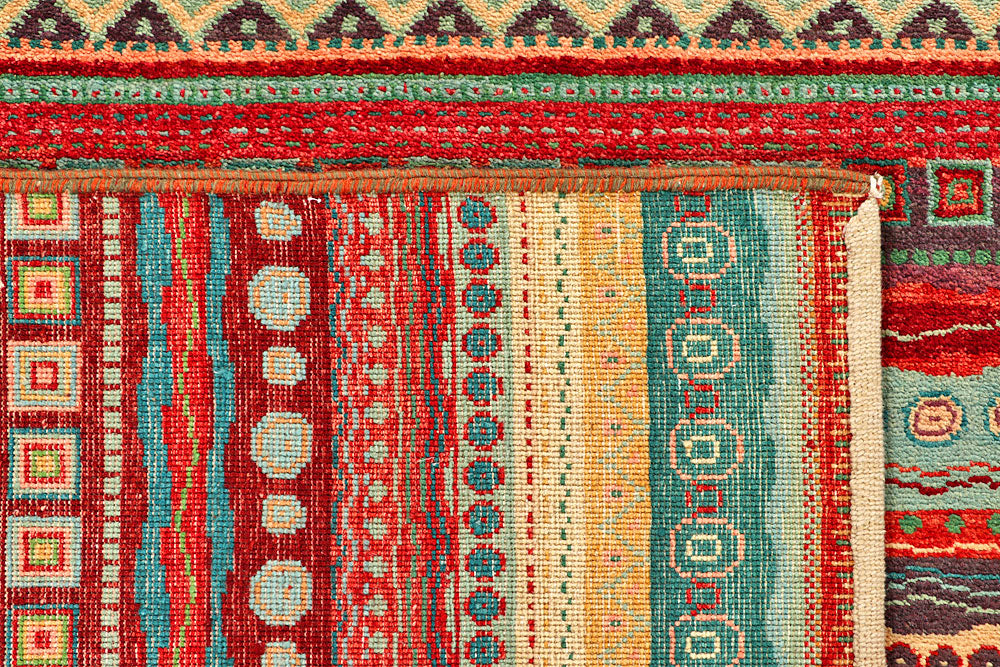 Multi Colored Gabbeh 8' x 11' 9 - No. 56136 - ALRUG Rug Store