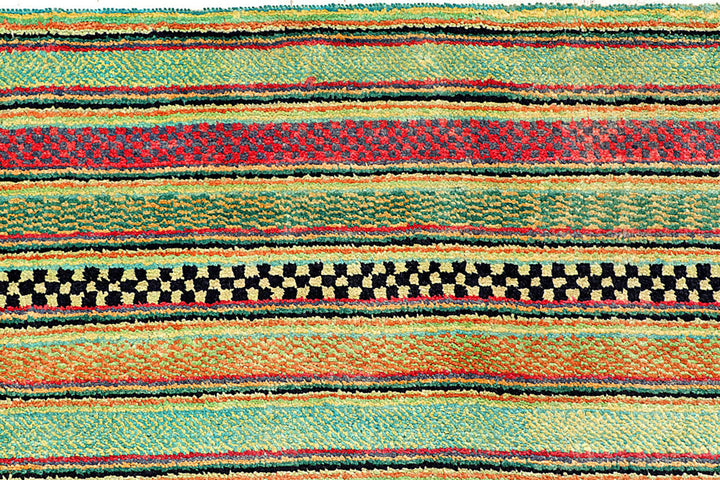 Multi Colored Gabbeh 8'  4" x 10'  9" - No. QA57136