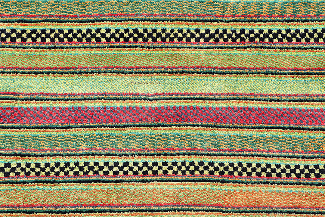 Multi Colored Gabbeh 8'  4" x 10'  9" - No. QA57136