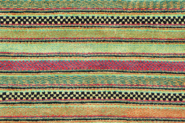 Multi Colored Gabbeh 8'  4" x 10'  9" - No. QA57136