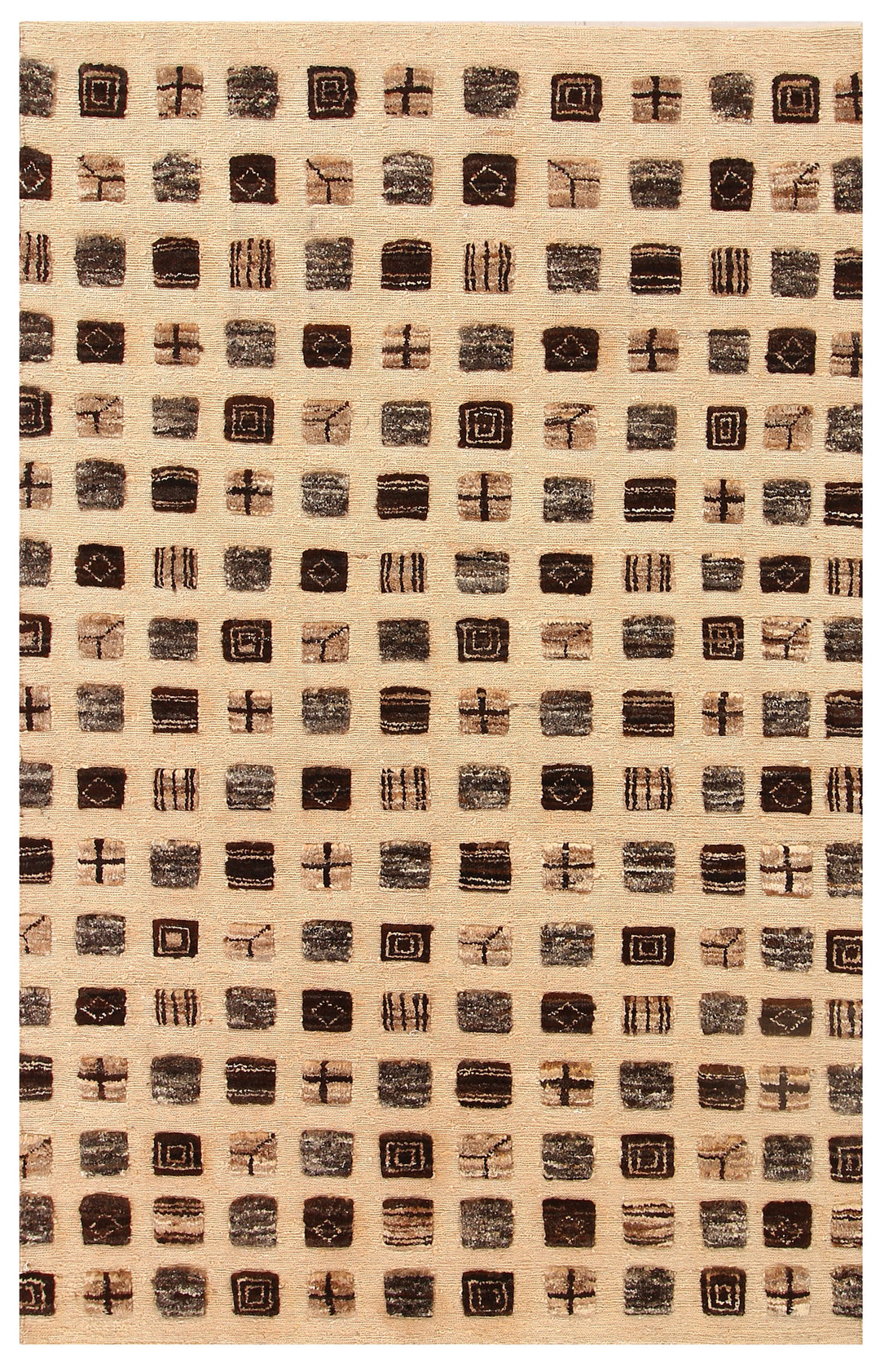 Antique White Gabbeh 3' 11 x 6' 1 - No. 56143 - ALRUG Rug Store