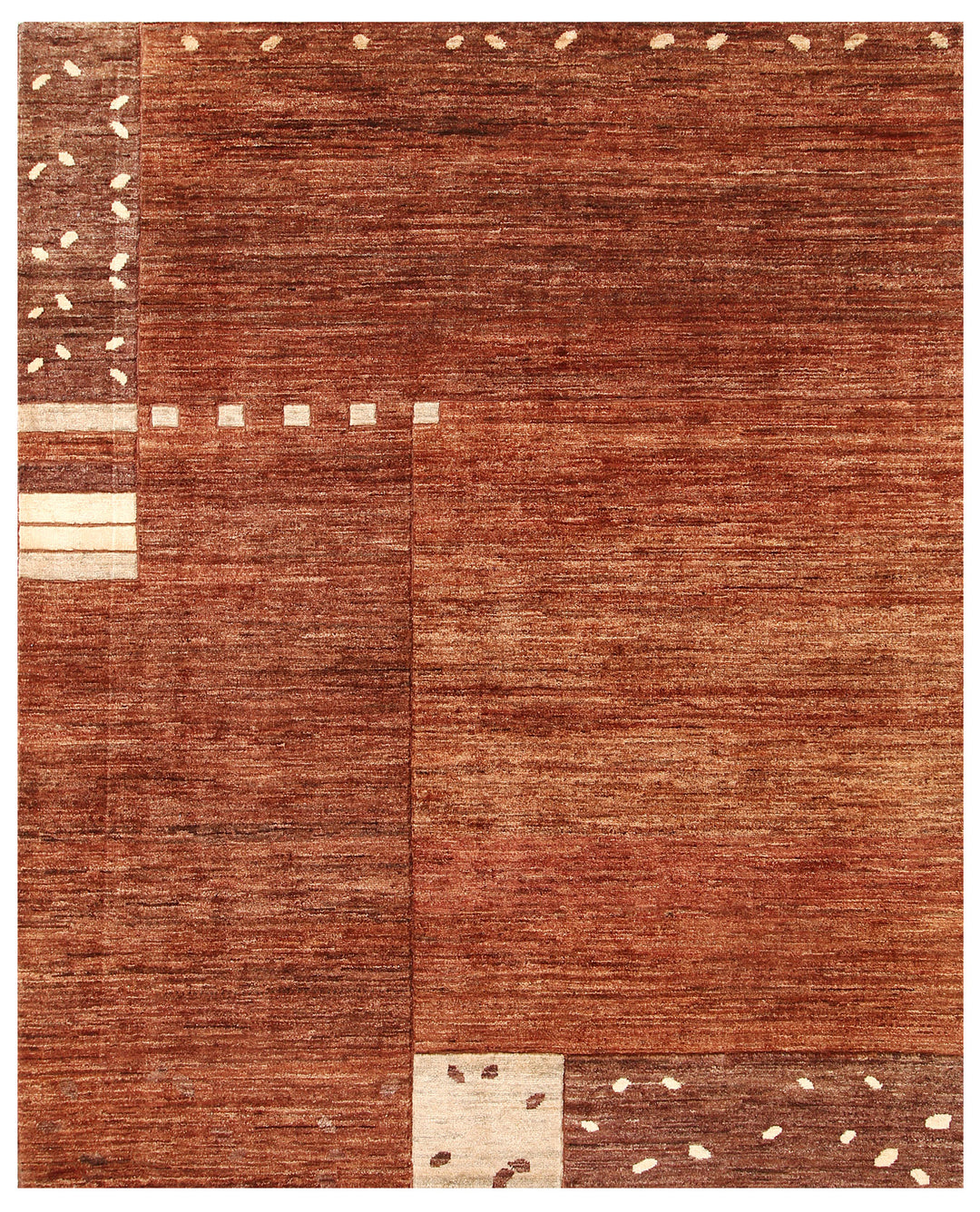 Saddle Brown Gabbeh 5' 2 x 6' 3 - No. 56144 - ALRUG Rug Store
