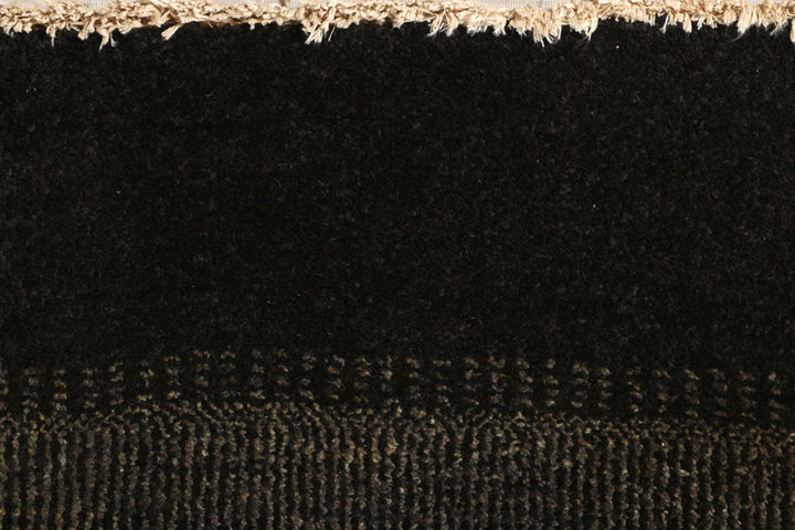 Black Gabbeh 2'  2" x 5'  1" - No. QA82676