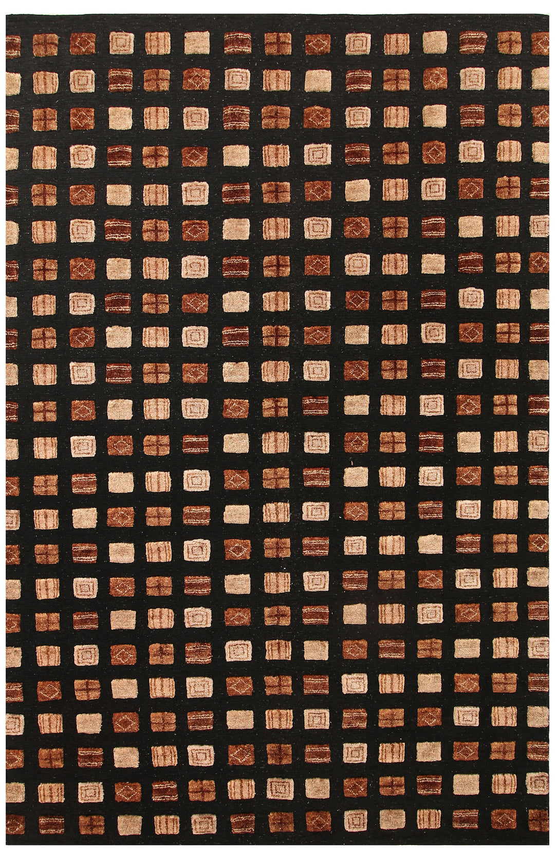 Black Gabbeh 5' 5 x 8' 1 - No. 56155 - ALRUG Rug Store