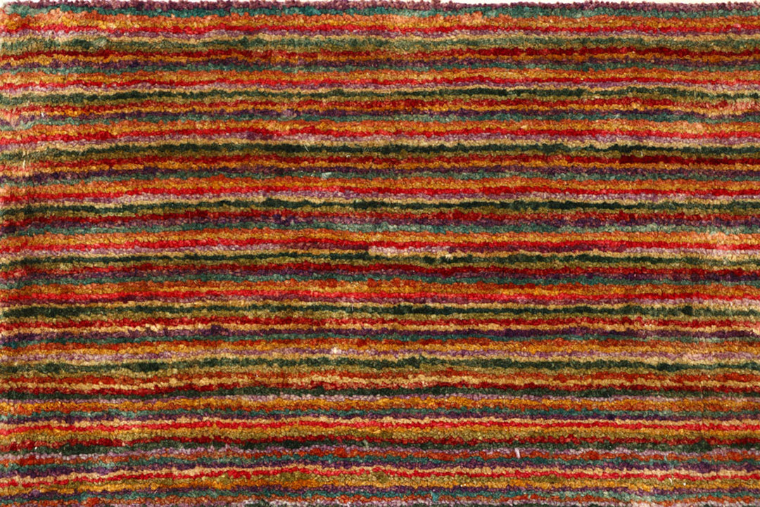 Multi Colored Gabbeh 2'  6" x 8' " - No. QA14842