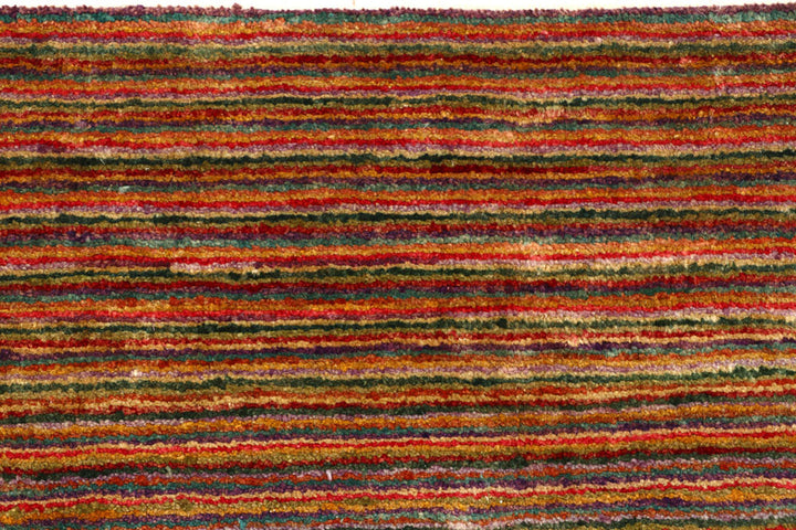 Multi Colored Gabbeh 2'  6" x 8' " - No. QA14842