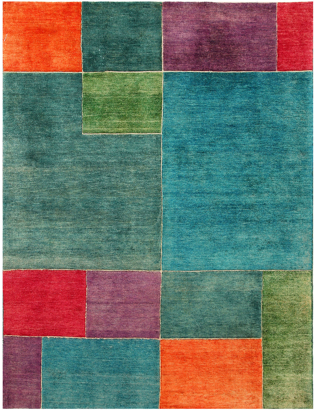 Multi Colored Gabbeh 4' 11 x 6' 5 - No. 56171 - ALRUG Rug Store