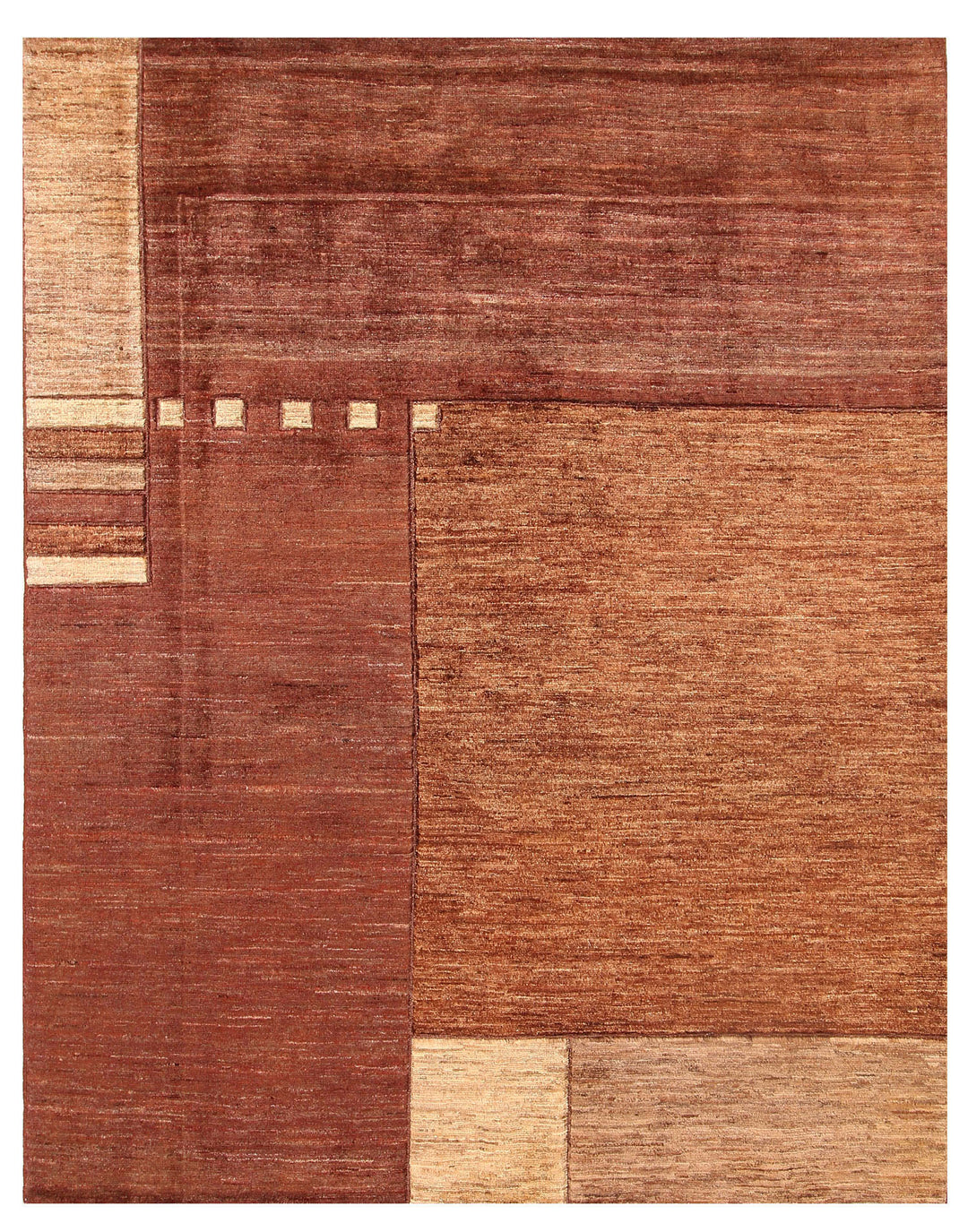 Saddle Brown Gabbeh 5' x 6' 4 - No. 56194 - ALRUG Rug Store