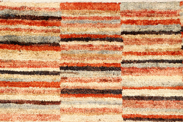 Multi Colored Gabbeh 2'  7" x 13'  10" - No. QA25990