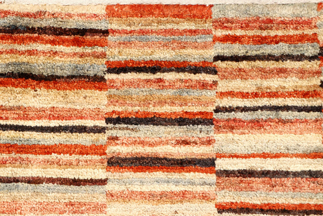 Multi Colored Gabbeh 2'  7" x 13'  10" - No. QA55910