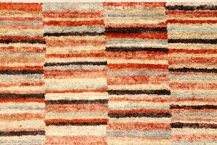 Multi Colored Gabbeh 2'  7" x 13'  10" - No. QA55910