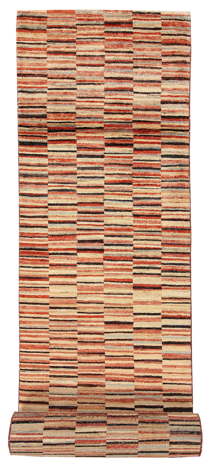 Multi Colored Gabbeh 2'  7" x 13'  10" - No. QA25990