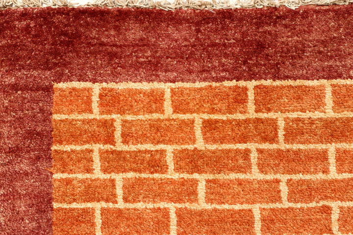 Chocolate Gabbeh 2'  5" x 7'  8" - No. QA64537