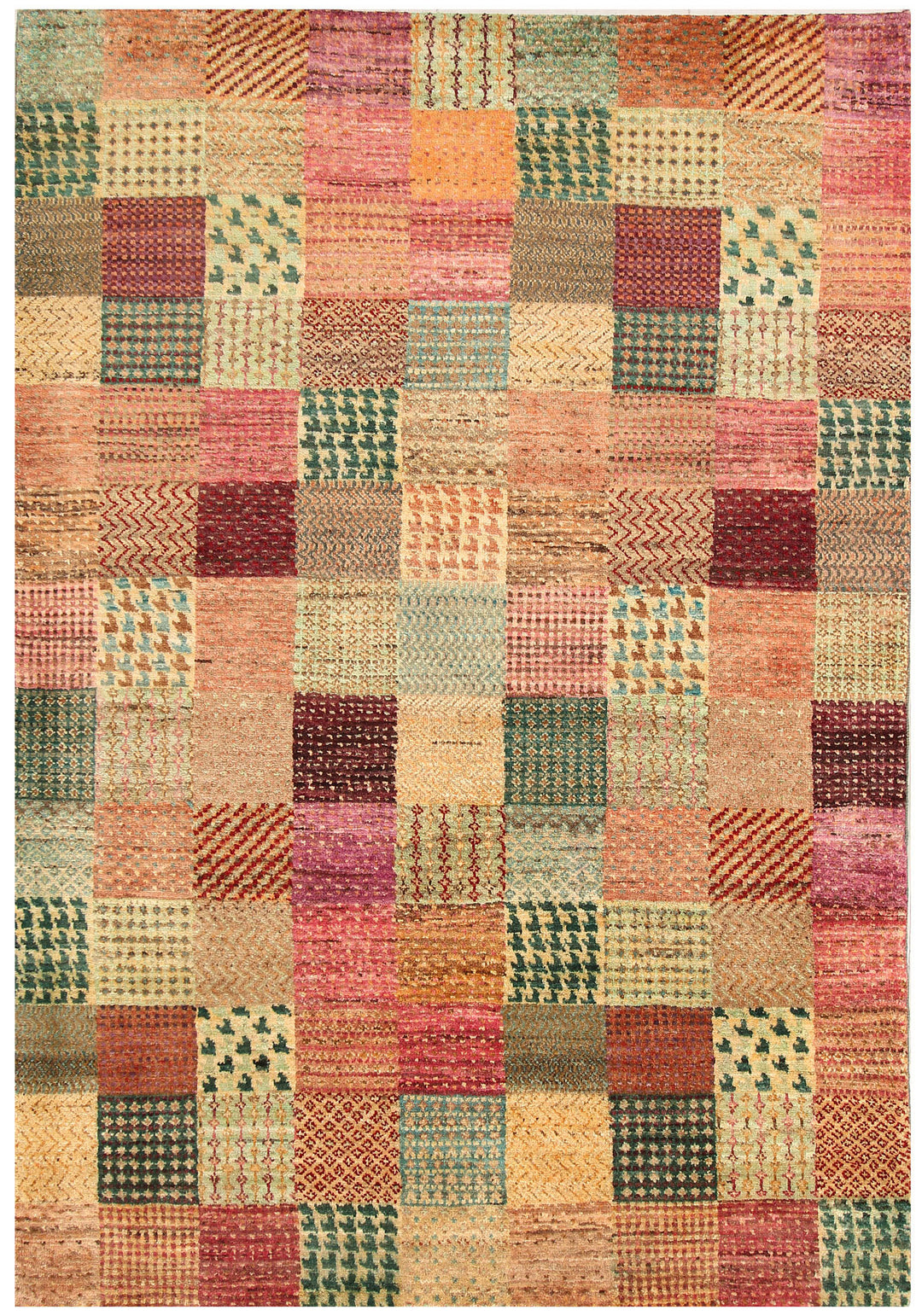 Multi Colored Gabbeh 4' 7 x 6' 7 - No. 56235 - ALRUG Rug Store