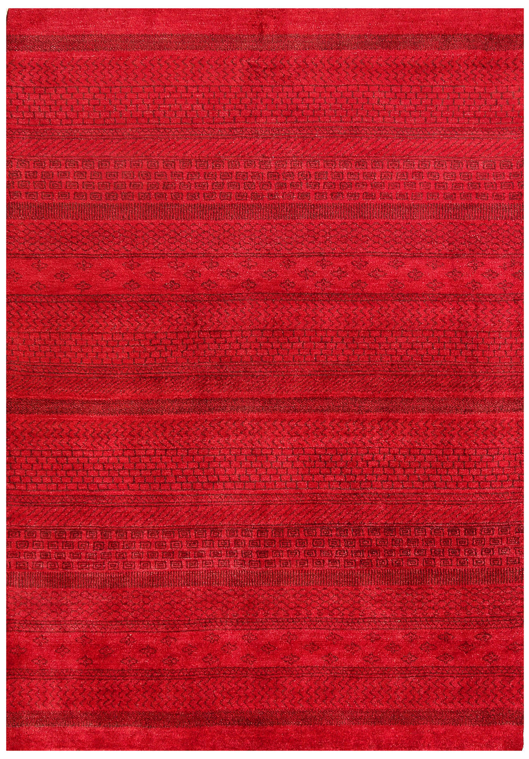Red Gabbeh 4' 8 x 6' 7 - No. 56260 - ALRUG Rug Store