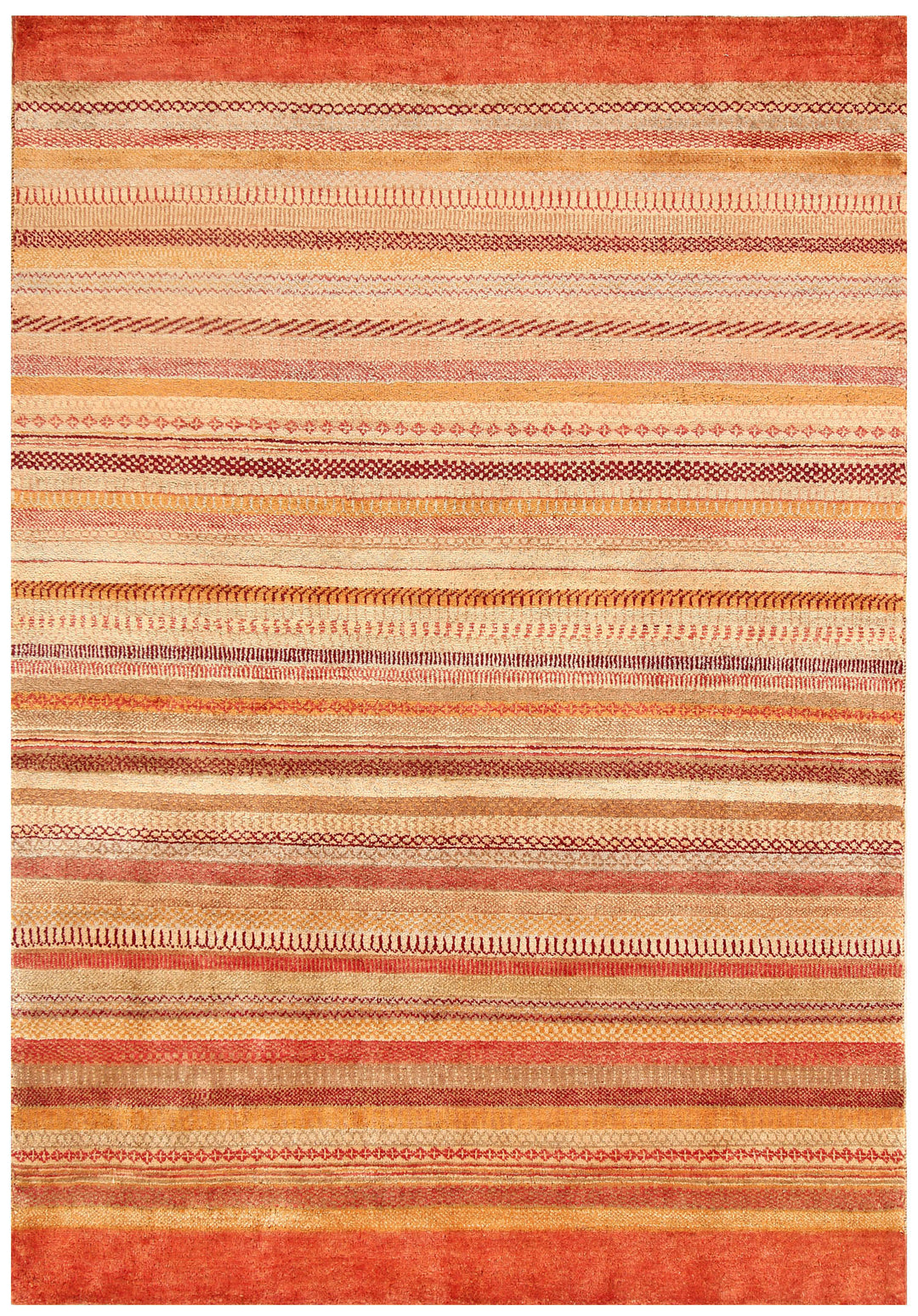 Multi Colored Gabbeh 4' 6 x 6' 8 - No. 56265 - ALRUG Rug Store