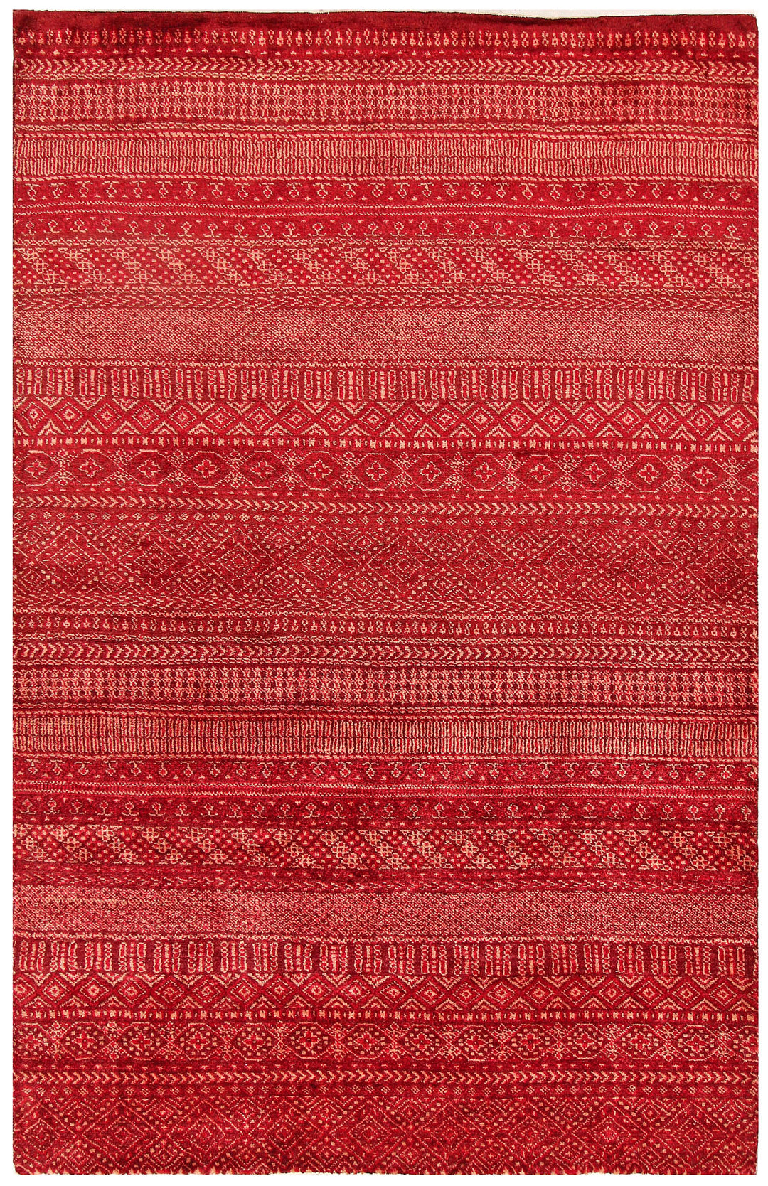 Firebrick Gabbeh 4' 5 x 6' 9 - No. 56267 - ALRUG Rug Store