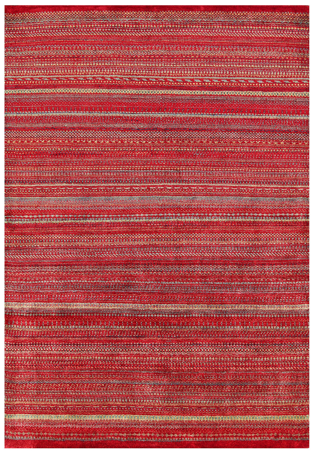 Multi Colored Gabbeh 4' 8 x 6' 9 - No. 56277 - ALRUG Rug Store