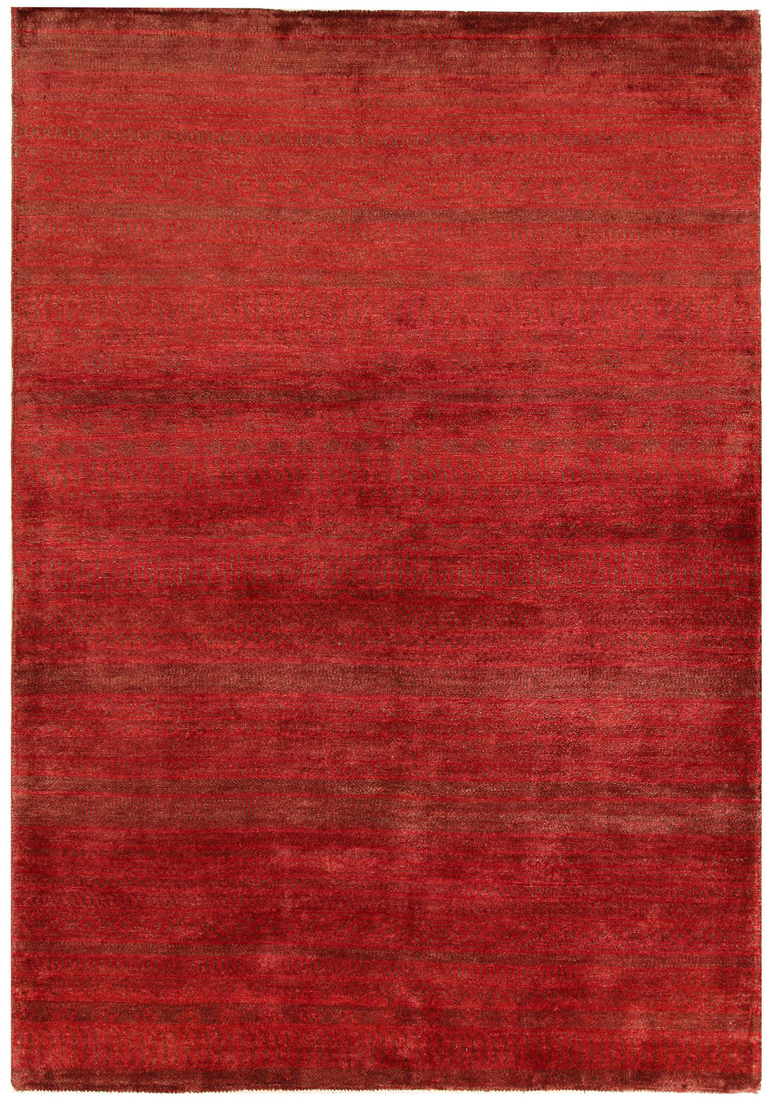 Firebrick Gabbeh 4' 6 x 6' 6 - No. 56293 - ALRUG Rug Store