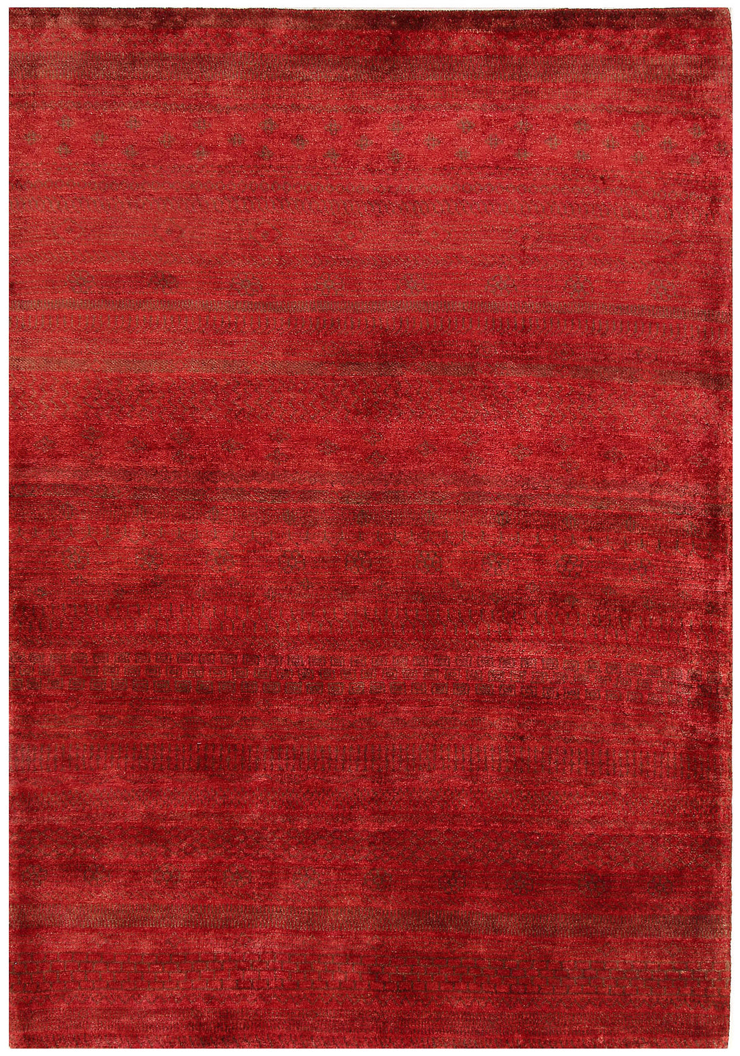 Firebrick Gabbeh 4' 7 x 6' 7 - No. 56295 - ALRUG Rug Store