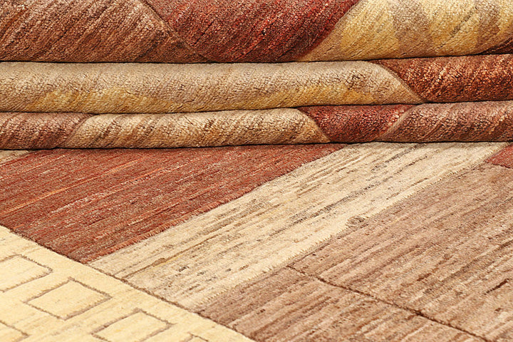 Multi Colored Gabbeh 6'  8" x 9'  10" - No. QA16467