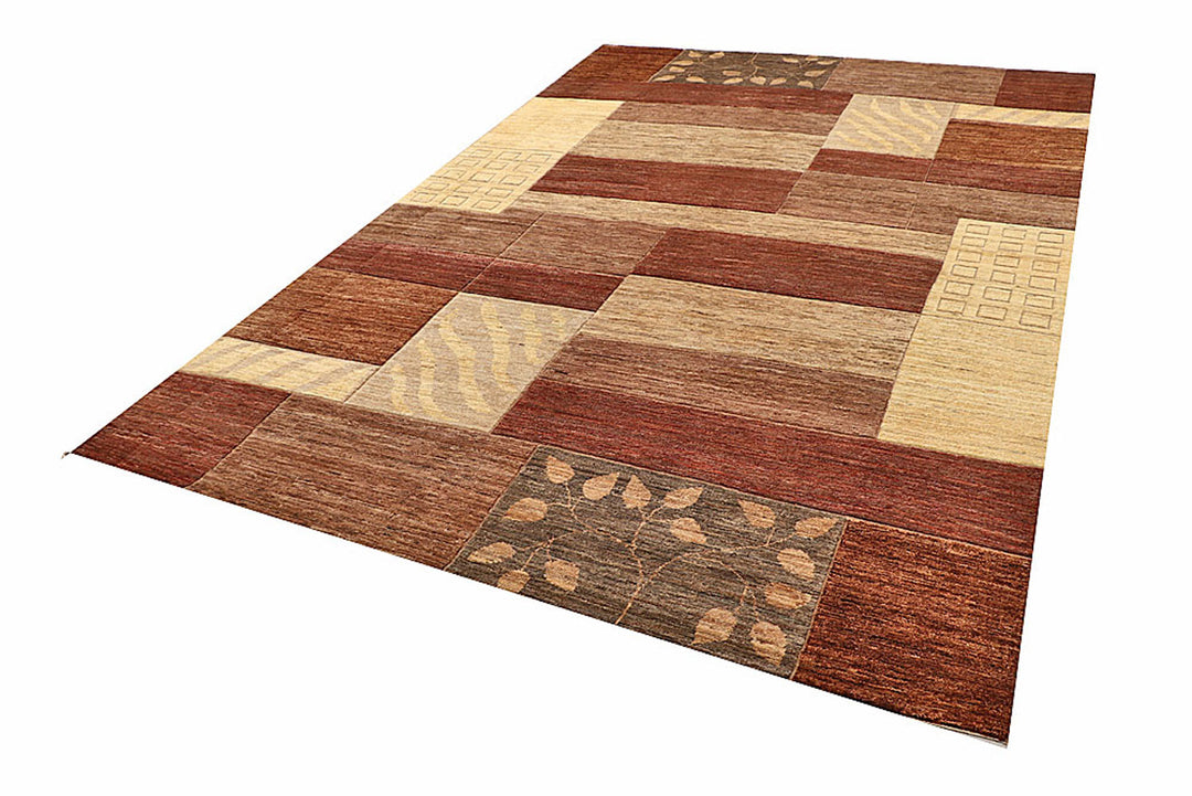 Multi Colored Gabbeh 6'  8" x 9'  10" - No. QA16467