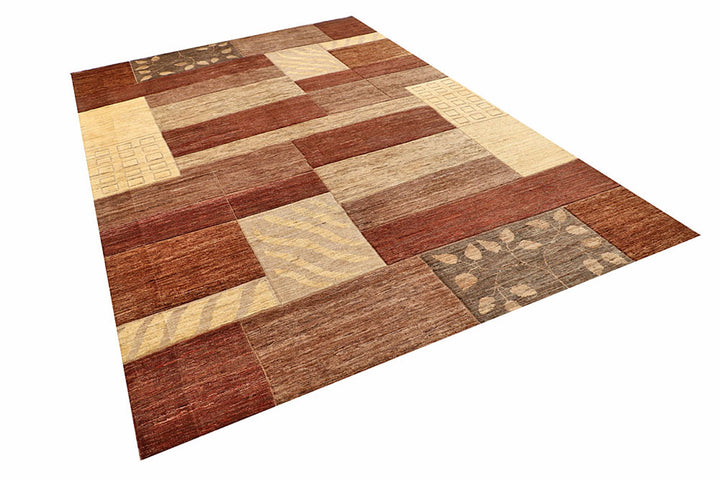 Multi Colored Gabbeh 6'  8" x 9'  10" - No. QA16467