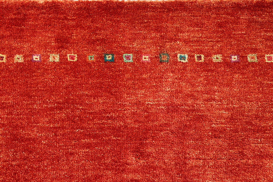 Orange Red Gabbeh 5'  1" x 6'  7" - No. QA67242