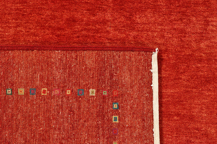 Orange Red Gabbeh 5'  1" x 6'  7" - No. QA67242
