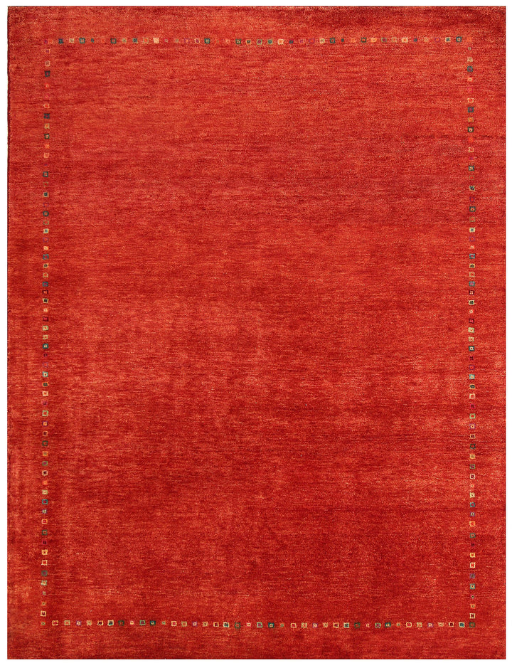 Orange Red Gabbeh 5'  1" x 6'  7" - No. QA67242